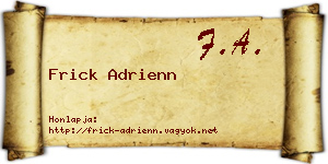 Frick Adrienn névjegykártya