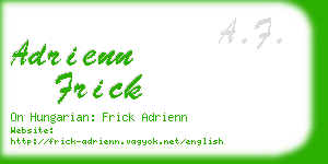 adrienn frick business card